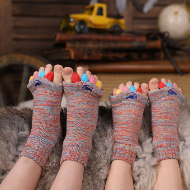 Happy Feet Kids - dětské adjustační ponožky Multicolor